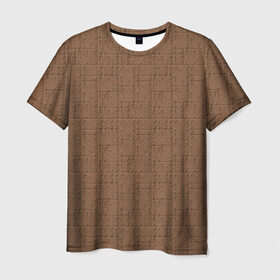Мужская футболка 3D с принтом Бронированная обшивка в Петрозаводске, 100% полиэфир | прямой крой, круглый вырез горловины, длина до линии бедер | броня | заклепки | защита | металл | текстура