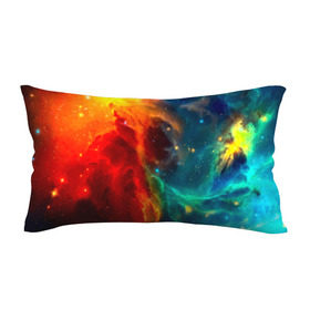 Подушка 3D антистресс с принтом Atlantis nebula в Петрозаводске, наволочка — 100% полиэстер, наполнитель — вспененный полистирол | состоит из подушки и наволочки на молнии | вселенная | звезды | космос