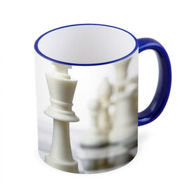 Кружка 3D с принтом Шахматы в Петрозаводске, керамика | ёмкость 330 мл | Тематика изображения на принте: белая | черная | шахматы