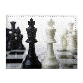 Обложка для студенческого билета с принтом Шахматы в Петрозаводске, натуральная кожа | Размер: 11*8 см; Печать на всей внешней стороне | белая | черная | шахматы