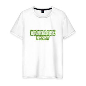 Мужская футболка хлопок с принтом Hardcore Henry в Петрозаводске, 100% хлопок | прямой крой, круглый вырез горловины, длина до линии бедер, слегка спущенное плечо. | 