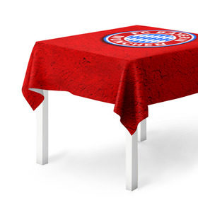 Скатерть 3D с принтом Бавария лого в Петрозаводске, 100% полиэстер (ткань не мнется и не растягивается) | Размер: 150*150 см | bayern | munchen | бавария | мюнхен | фк | фк бавария | футбол