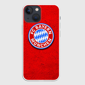 Чехол для iPhone 13 mini с принтом Бавария лого в Петрозаводске,  |  | bayern | munchen | бавария | мюнхен | фк | фк бавария | футбол
