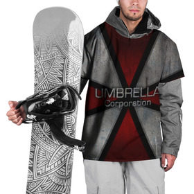 Накидка на куртку 3D с принтом Umbrella corps в Петрозаводске, 100% полиэстер |  | Тематика изображения на принте: resident evil | вирус | зомби