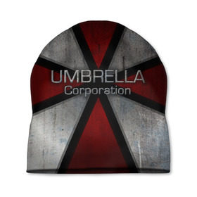 Шапка 3D с принтом Umbrella corps в Петрозаводске, 100% полиэстер | универсальный размер, печать по всей поверхности изделия | resident evil | вирус | зомби