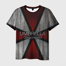 Мужская футболка 3D с принтом Umbrella corps в Петрозаводске, 100% полиэфир | прямой крой, круглый вырез горловины, длина до линии бедер | resident evil | вирус | зомби