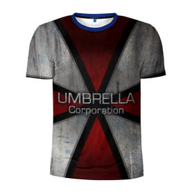 Мужская футболка 3D спортивная с принтом Umbrella corps в Петрозаводске, 100% полиэстер с улучшенными характеристиками | приталенный силуэт, круглая горловина, широкие плечи, сужается к линии бедра | resident evil | вирус | зомби