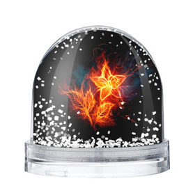 Снежный шар с принтом Огненный цветок в Петрозаводске, Пластик | Изображение внутри шара печатается на глянцевой фотобумаге с двух сторон | звезда | искры | огненный цветок | огонь | пламя | пожар