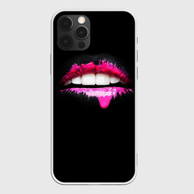 Чехол для iPhone 12 Pro Max с принтом Губы в краске в Петрозаводске, Силикон |  | fashion | арт | гламур | губы | девушкам | дерзость | дизайн | зубы | искусство | клуб | краска | крутость | мода | пафос | тусовка