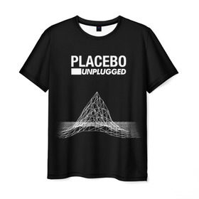 Мужская футболка 3D с принтом Placebo в Петрозаводске, 100% полиэфир | прямой крой, круглый вырез горловины, длина до линии бедер | Тематика изображения на принте: placebo | брайан молко | молко | плацебо | плейсибо | плэйсибо