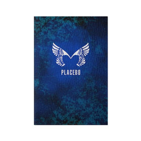 Обложка для паспорта матовая кожа с принтом Placebo лого в Петрозаводске, натуральная матовая кожа | размер 19,3 х 13,7 см; прозрачные пластиковые крепления | Тематика изображения на принте: placebo | брайан молко | молко | плацебо | плейсибо | плэйсибо