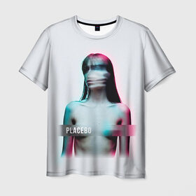 Мужская футболка 3D с принтом Placebo Meds в Петрозаводске, 100% полиэфир | прямой крой, круглый вырез горловины, длина до линии бедер | placebo | брайан молко | молко | плацебо | плейсибо | плэйсибо