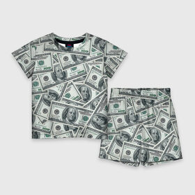 Детский костюм с шортами 3D с принтом Банкноты в Петрозаводске,  |  | Тематика изображения на принте: dollars | swag | бабло | банкноты | деньги | доллары | кеш | сваг | свег | свэг
