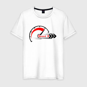 Мужская футболка хлопок с принтом Я люблю скорость black в Петрозаводске, 100% хлопок | прямой крой, круглый вырез горловины, длина до линии бедер, слегка спущенное плечо. | гонщики | скорость | спорт | стрелки