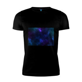 Мужская футболка премиум с принтом Звёздное небо в Петрозаводске, 92% хлопок, 8% лайкра | приталенный силуэт, круглый вырез ворота, длина до линии бедра, короткий рукав | вселенная | галактика | звёзды | камета | космос | метеориты | метеоры | небо | ночь | солнечная система
