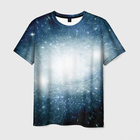 Мужская футболка 3D с принтом Центр Вселенной в Петрозаводске, 100% полиэфир | прямой крой, круглый вырез горловины, длина до линии бедер | вселенная | галактика | звёзды | комета | космос | метеориты | метеоры | млечный путь | планеты | солнечная система