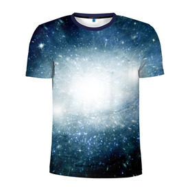 Мужская футболка 3D спортивная с принтом Центр Вселенной в Петрозаводске, 100% полиэстер с улучшенными характеристиками | приталенный силуэт, круглая горловина, широкие плечи, сужается к линии бедра | вселенная | галактика | звёзды | комета | космос | метеориты | метеоры | млечный путь | планеты | солнечная система