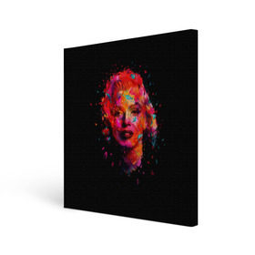 Холст квадратный с принтом Marilyn Monroe Art в Петрозаводске, 100% ПВХ |  | art | marilyn monroe | живопись | искусство | мэрилин монро