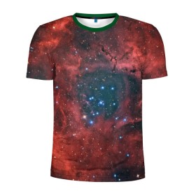 Мужская футболка 3D спортивная с принтом Галактика в Петрозаводске, 100% полиэстер с улучшенными характеристиками | приталенный силуэт, круглая горловина, широкие плечи, сужается к линии бедра | вселенная | галактика | звёзды | комета | космос | метеориты | метеоры | млечный путь | орбита | планеты | солнечная система