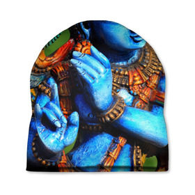 Шапка 3D с принтом Индия в Петрозаводске, 100% полиэстер | универсальный размер, печать по всей поверхности изделия | богиня | индия | новая | хинди | цветная