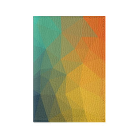 Обложка для паспорта матовая кожа с принтом LowPoly Gradient в Петрозаводске, натуральная матовая кожа | размер 19,3 х 13,7 см; прозрачные пластиковые крепления | colors | gradient | lowpoly | poly | градиент | цвета