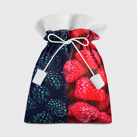 Подарочный 3D мешок с принтом Ягоды в Петрозаводске, 100% полиэстер | Размер: 29*39 см | Тематика изображения на принте: клубника | красный | лето | природа | ягода