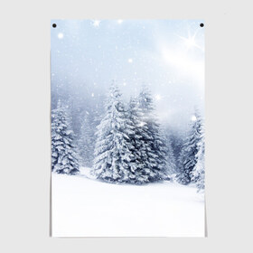 Постер с принтом Зимняя пора в Петрозаводске, 100% бумага
 | бумага, плотность 150 мг. Матовая, но за счет высокого коэффициента гладкости имеет небольшой блеск и дает на свету блики, но в отличии от глянцевой бумаги не покрыта лаком | вьюга | горы | зима | лес | метель | мороз | пейзаж | пурга | снег | снегопад | сосулька | стужа | сугроб | холод