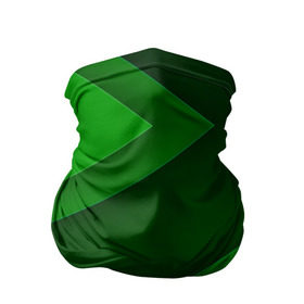 Бандана-труба 3D с принтом Зелёные стрелы в Петрозаводске, 100% полиэстер, ткань с особыми свойствами — Activecool | плотность 150‒180 г/м2; хорошо тянется, но сохраняет форму | геометрия | зеленый | полосы