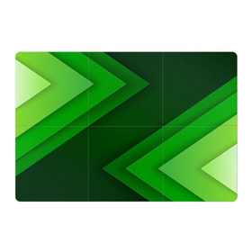 Магнитный плакат 3Х2 с принтом Зелёные стрелы в Петрозаводске, Полимерный материал с магнитным слоем | 6 деталей размером 9*9 см | Тематика изображения на принте: геометрия | зеленый | полосы