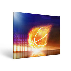 Холст прямоугольный с принтом Огненный мяч в Петрозаводске, 100% ПВХ |  | streetball | баскетбол | взрыв | искры | любимая игра | моя жизнь | мяч | огонь | пламя | развлечение | страсть | тренировка | увлечение | хобби