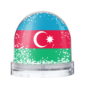 Снежный шар с принтом Азербайджан в Петрозаводске, Пластик | Изображение внутри шара печатается на глянцевой фотобумаге с двух сторон | страна | флаг
