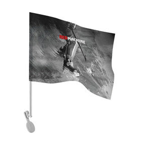 Флаг для автомобиля с принтом Red maсhine в Петрозаводске, 100% полиэстер | Размер: 30*21 см | Тематика изображения на принте: red machine | красная машина | сборная россии | хоккей
