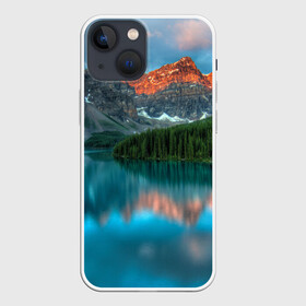 Чехол для iPhone 13 mini с принтом Неописуемая красота в Петрозаводске,  |  | горы | канада | красота | лес | небо | облака | озеро | пейзаж | природа | речка