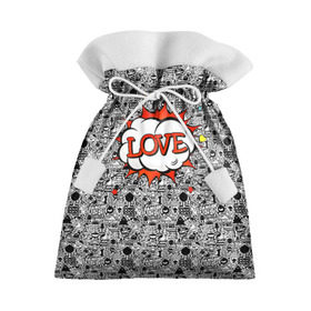 Подарочный 3D мешок с принтом Поп-арт 3 в Петрозаводске, 100% полиэстер | Размер: 29*39 см | love | pop art | искусство | комикс | любовь | поп арт