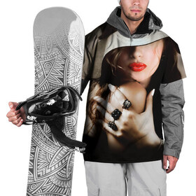 Накидка на куртку 3D с принтом Женщина вамп в Петрозаводске, 100% полиэстер |  | girl | hot | swag | вамп | девочки | девушки | сваг | свег