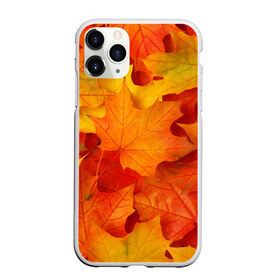 Чехол для iPhone 11 Pro матовый с принтом Кленовые листья в Петрозаводске, Силикон |  | дары осени | жёлтый | золотой | клён | краски | красный | красота | листва | листья | наряд | оранжевый | осень | покров | природа
