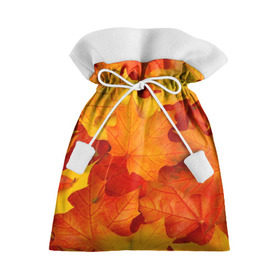 Подарочный 3D мешок с принтом Кленовые листья в Петрозаводске, 100% полиэстер | Размер: 29*39 см | дары осени | жёлтый | золотой | клён | краски | красный | красота | листва | листья | наряд | оранжевый | осень | покров | природа