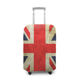 Чехол для чемодана 3D с принтом Великобритания в Петрозаводске, 86% полиэфир, 14% спандекс | двустороннее нанесение принта, прорези для ручек и колес | great britain | the united kingdom of great britain | британия | великая британия | великобритания | государство | соединённое королевство | страна | флаг | флаги