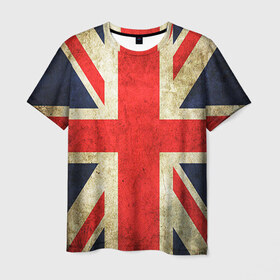 Мужская футболка 3D с принтом Великобритания в Петрозаводске, 100% полиэфир | прямой крой, круглый вырез горловины, длина до линии бедер | great britain | the united kingdom of great britain | британия | великая британия | великобритания | государство | соединённое королевство | страна | флаг | флаги