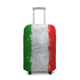 Чехол для чемодана 3D с принтом Италия в Петрозаводске, 86% полиэфир, 14% спандекс | двустороннее нанесение принта, прорези для ручек и колес | country | italy | государство | италия | страна | флаг | флаги