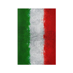 Обложка для паспорта матовая кожа с принтом Италия в Петрозаводске, натуральная матовая кожа | размер 19,3 х 13,7 см; прозрачные пластиковые крепления | Тематика изображения на принте: country | italy | государство | италия | страна | флаг | флаги