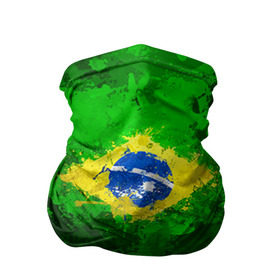 Бандана-труба 3D с принтом Бразилия в Петрозаводске, 100% полиэстер, ткань с особыми свойствами — Activecool | плотность 150‒180 г/м2; хорошо тянется, но сохраняет форму | Тематика изображения на принте: brazil | country | бразилия | государство | страна | флаг | флаги