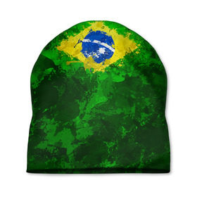 Шапка 3D с принтом Бразилия в Петрозаводске, 100% полиэстер | универсальный размер, печать по всей поверхности изделия | brazil | country | бразилия | государство | страна | флаг | флаги