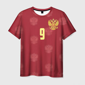 Мужская футболка 3D с принтом Александр Кокорин в Петрозаводске, 100% полиэфир | прямой крой, круглый вырез горловины, длина до линии бедер | 9 | kokorin | зенит | россии | россия | рф | сборная