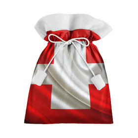 Подарочный 3D мешок с принтом Швейцария в Петрозаводске, 100% полиэстер | Размер: 29*39 см | Тематика изображения на принте: альпы | гордость | флаг