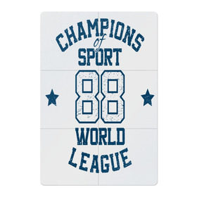 Магнитный плакат 2Х3 с принтом Champions League 88 в Петрозаводске, Полимерный материал с магнитным слоем | 6 деталей размером 9*9 см | 88 | champions league 88 | sport | stars | world | звёзды | мировая лига | чемпион в спорте