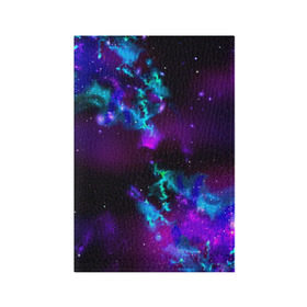 Обложка для паспорта матовая кожа с принтом Звездное небо в Петрозаводске, натуральная матовая кожа | размер 19,3 х 13,7 см; прозрачные пластиковые крепления | вселенная | галактика | звезды | планеты | туманность