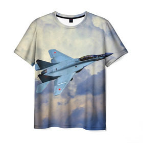Мужская футболка 3D с принтом Авиация в Петрозаводске, 100% полиэфир | прямой крой, круглый вырез горловины, длина до линии бедер | Тематика изображения на принте: авиация | крылья | небо | полет | самолет