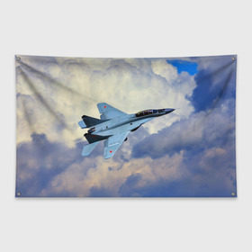 Флаг-баннер с принтом Авиация в Петрозаводске, 100% полиэстер | размер 67 х 109 см, плотность ткани — 95 г/м2; по краям флага есть четыре люверса для крепления | авиация | крылья | небо | полет | самолет