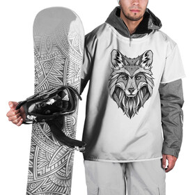 Накидка на куртку 3D с принтом арт волк в Петрозаводске, 100% полиэстер |  | Тематика изображения на принте: волк | тату | татуировка